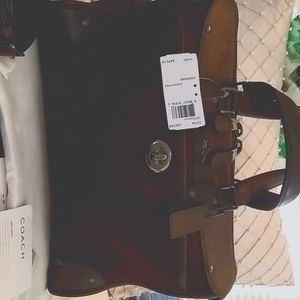 Coach handbag leather